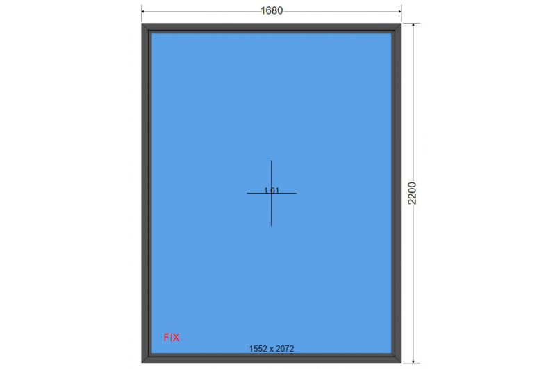 Okno 1680 x 2200 FIX Antracyt zew.