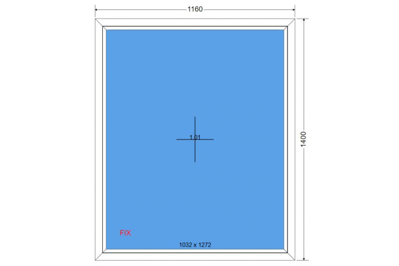 Okno 1160 x 1400 FIX