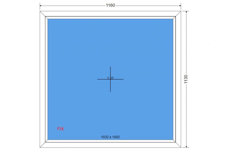 Okno 1160 x 1130 FIX